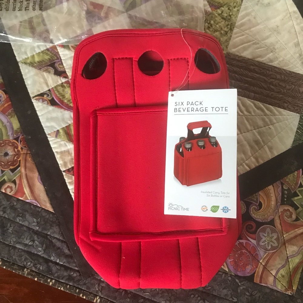 Picnic Time Six Pack Beverage Tote